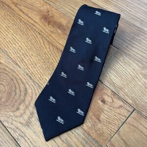 Ben Silver 100% English Silk Lion Pattern Tie